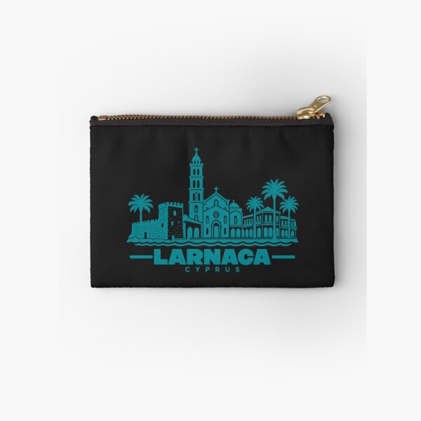 Item preview, Póster con diseño lineal de la costa de Larnaca, Chipre. designed and sold by CMYKStudio.