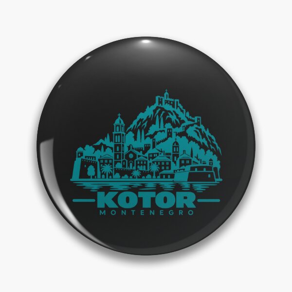 Item preview, Kotor Montenegro Line Art Coastline Poster designed and sold by CMYKStudio.