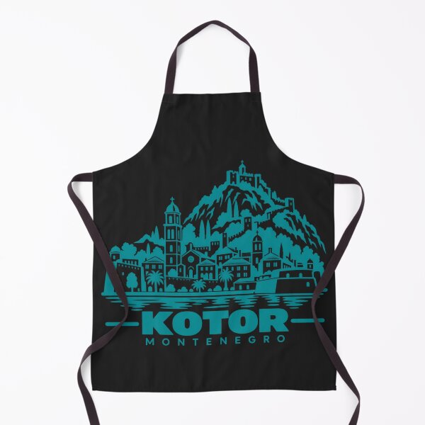 Item preview, Kotor Montenegro Line Art Coastline Poster designed and sold by CMYKStudio.