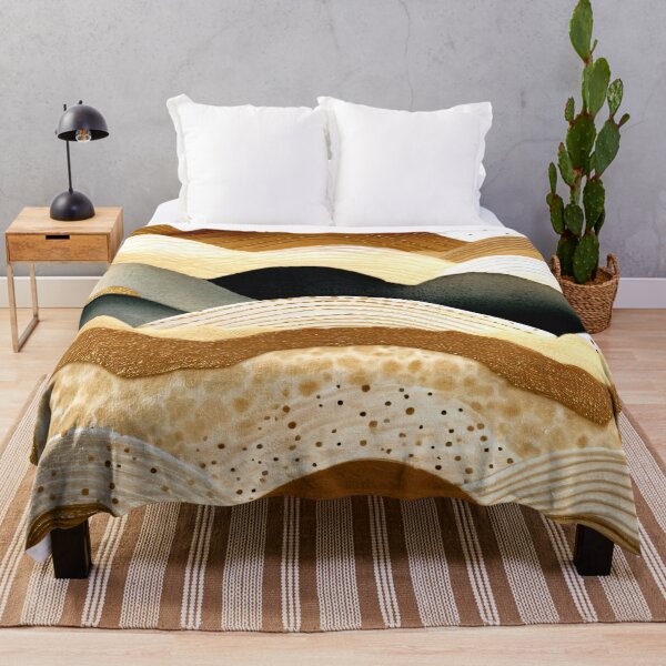 Item preview, Boho Caramel, Cream, And Earthtones Decorative Wavy Pattern designed and sold by DEC02.
