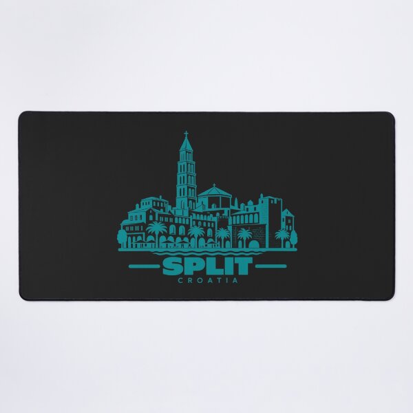 Artikelvorschau, Split, Kroatien – Küstenlinienposter (Linienzeichnung) entworfen und verkauft von CMYKStudio.