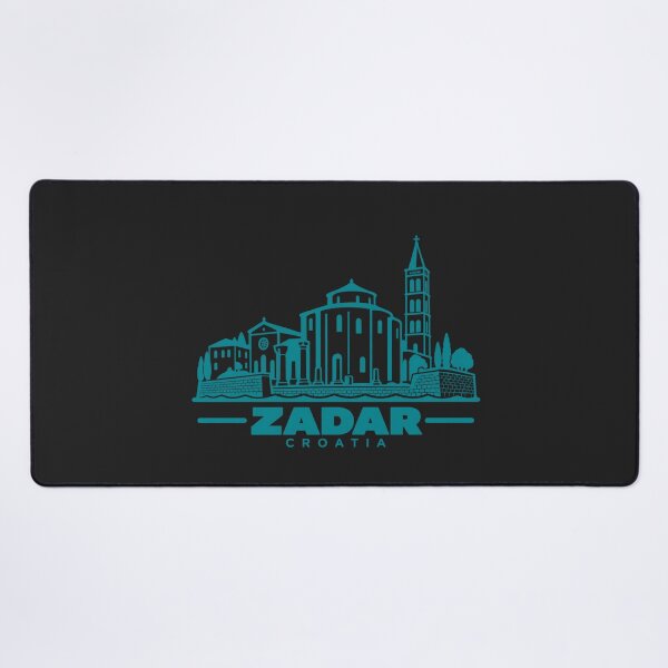 Item preview, Zadar Croatia Line Art Coastline Poster designed and sold by CMYKStudio.