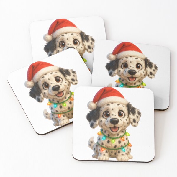 Item preview, Dalmadoodle Dog Christmas Cheer designed and sold by Sillytoe.