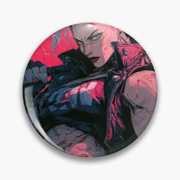 Item preview, Muscular Anime Punk - Silver Mohawk Braid & Spiked Jacket Art designed and sold by AxeWave.