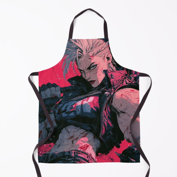 Item preview, Muscular Anime Punk - Silver Mohawk Braid & Spiked Jacket Art designed and sold by AxeWave.