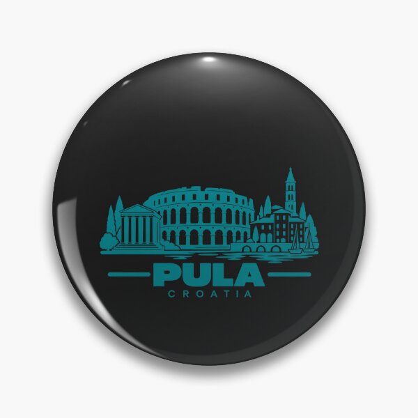 Item preview, Pula Croatia Line Art Landmark Poster designed and sold by CMYKStudio.