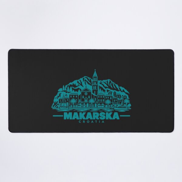 Item preview, Makarska Croatia Line Art Coastline Poster designed and sold by CMYKStudio.