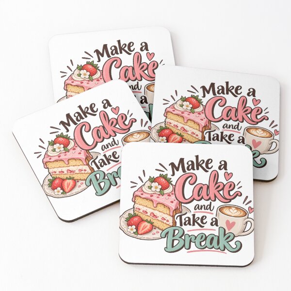 Item preview, Make a Cake and Take a Break Cute Baking Coffee designed and sold by SimsimahLaughs.