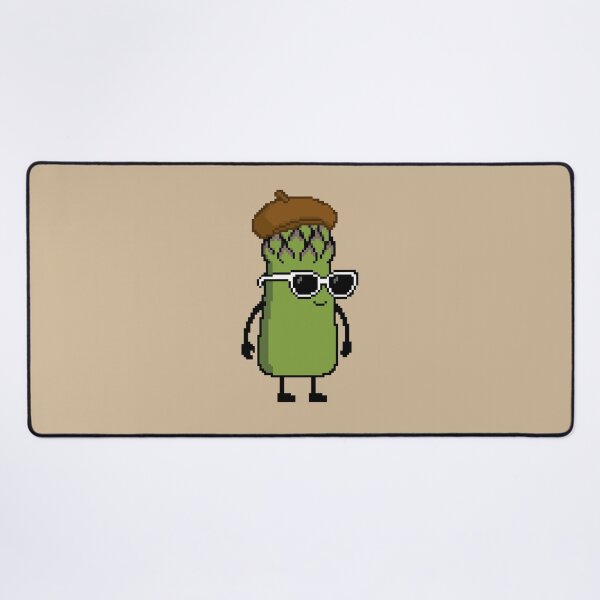 Item preview, Asparagus green Pixel with a Beret (BR) designed and sold by White Rim Mates.