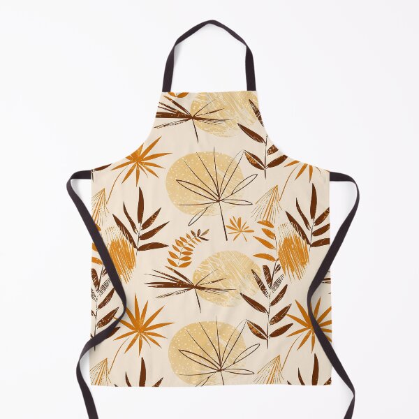 Item preview, Boho Earthtones, Taupe, And Orange Leaves Abstract Designs designed and sold by DEC02.