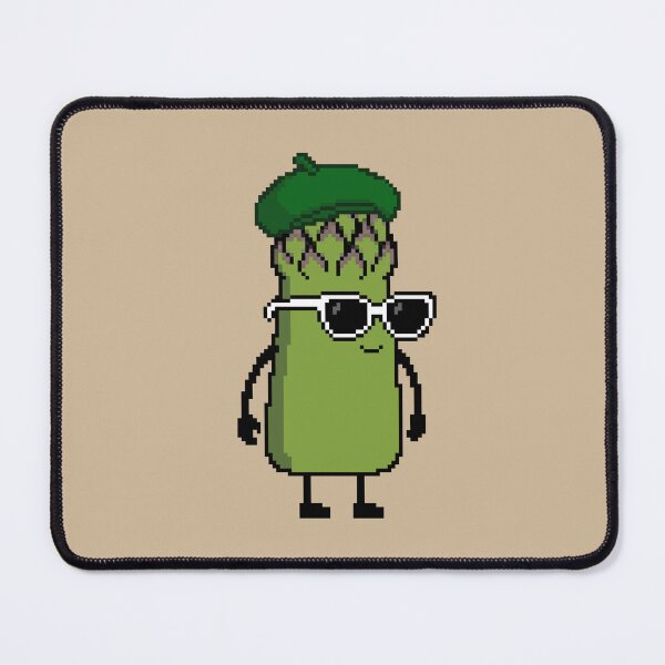 Item preview, Asparagus green Pixel with a Beret (GN) designed and sold by White Rim Mates.