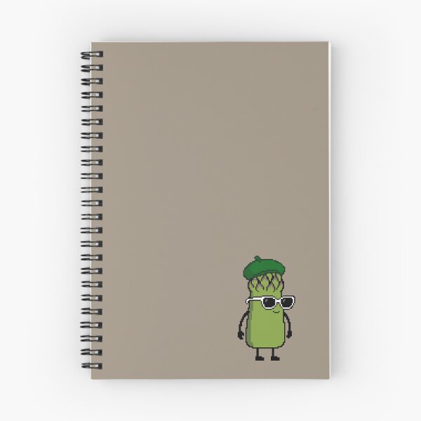Item preview, Asparagus green Pixel with a Beret (GN) designed and sold by White Rim Mates.