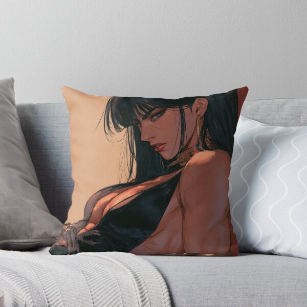 Item preview, Muscular Anime Goth - Straight Bangs & Spiked Choker Warm Portrait designed and sold by AxeWave.