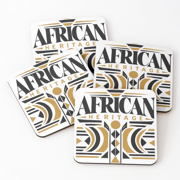Item preview, African Heritage Luxury Streetwear | Modern Geometric Black Gold Graphic Design designed and sold by limos.