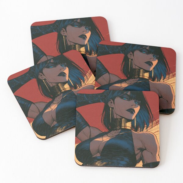 Item preview, Muscular Anime Goth - Dark Bob & Gold Choker Portrait designed and sold by AxeWave.