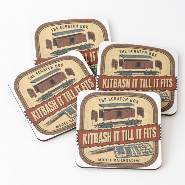 Item preview, Kitbash It Till It Fits Model Railway Badges designed and sold by BoosterShop.