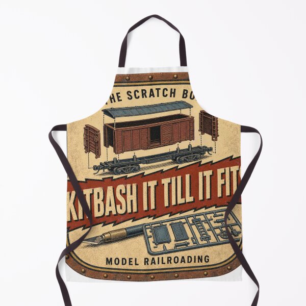 Item preview, Kitbash It Till It Fits Model Railway Badges designed and sold by BoosterShop.