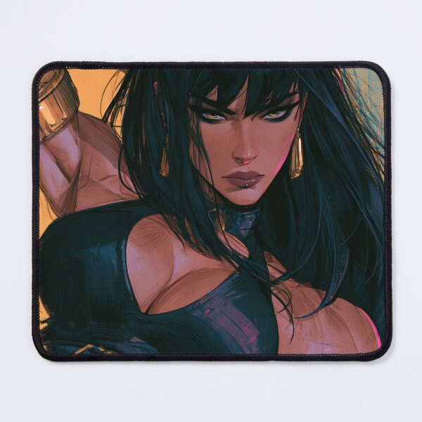 Item preview, Muscular Anime Warrior - Straight Bangs & Gold Cuffs Art designed and sold by AxeWave.