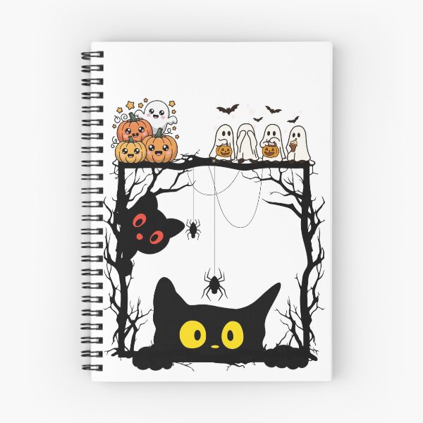 Item preview, gato espeluznante de Halloween designed and sold by Zellija.