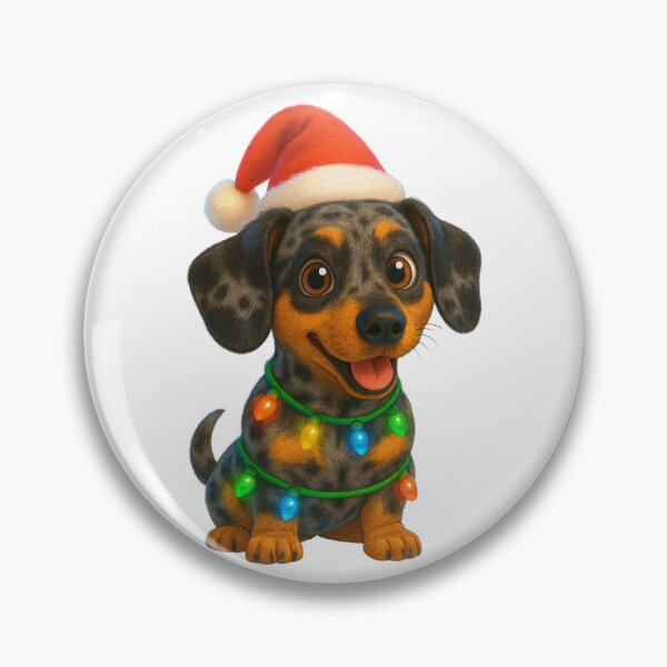 Item preview, Dapple Dachshund Christmas Cheer designed and sold by Sillytoe.
