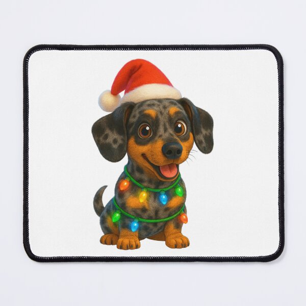 Item preview, Dapple Dachshund Christmas Cheer designed and sold by Sillytoe.