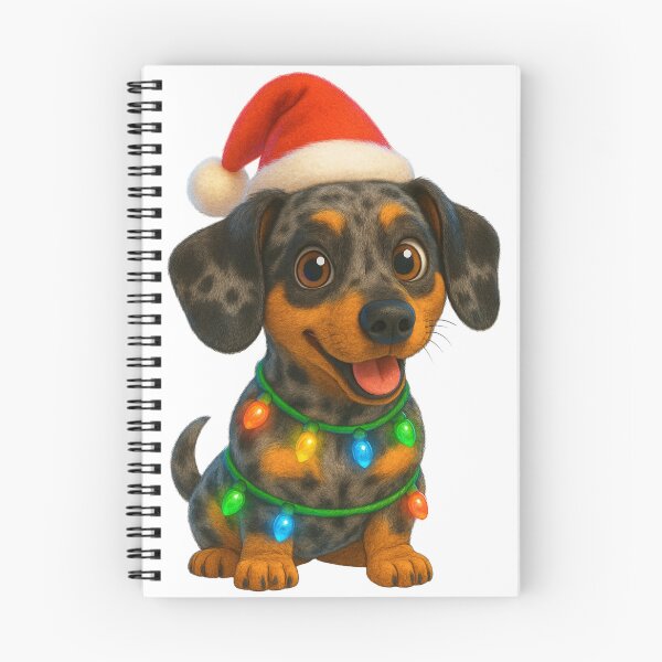 Item preview, Dapple Dachshund Christmas Cheer designed and sold by Sillytoe.