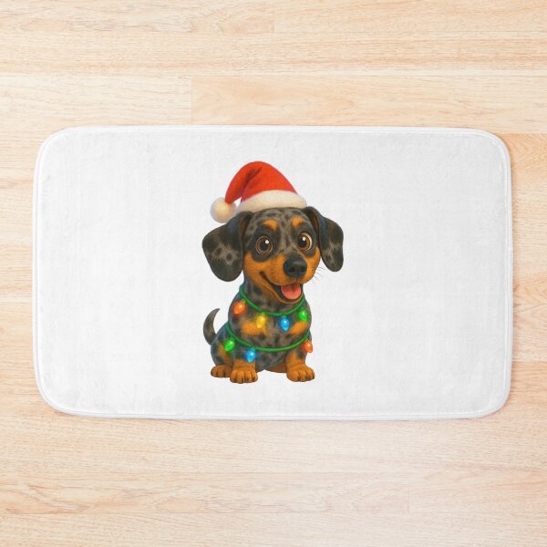 Item preview, Dapple Dachshund Christmas Cheer designed and sold by Sillytoe.