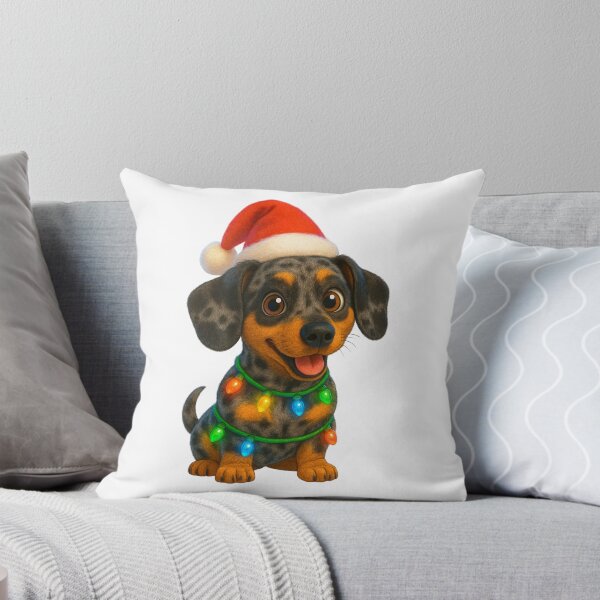Item preview, Dapple Dachshund Christmas Cheer designed and sold by Sillytoe.