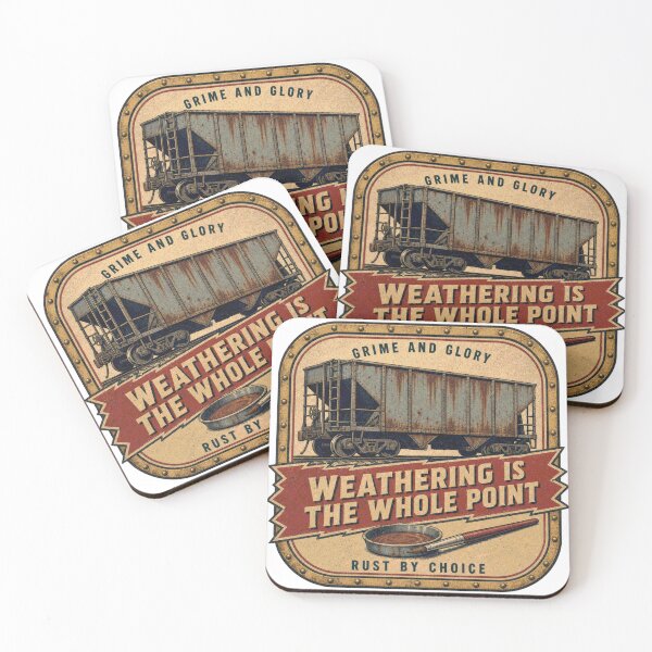 Item preview, Weathering Is The Whole Point Model Railway Aging Badges designed and sold by BoosterShop.