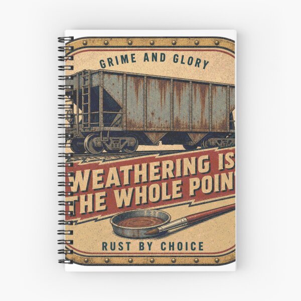 Item preview, Weathering Is The Whole Point Model Railway Aging Badges designed and sold by BoosterShop.