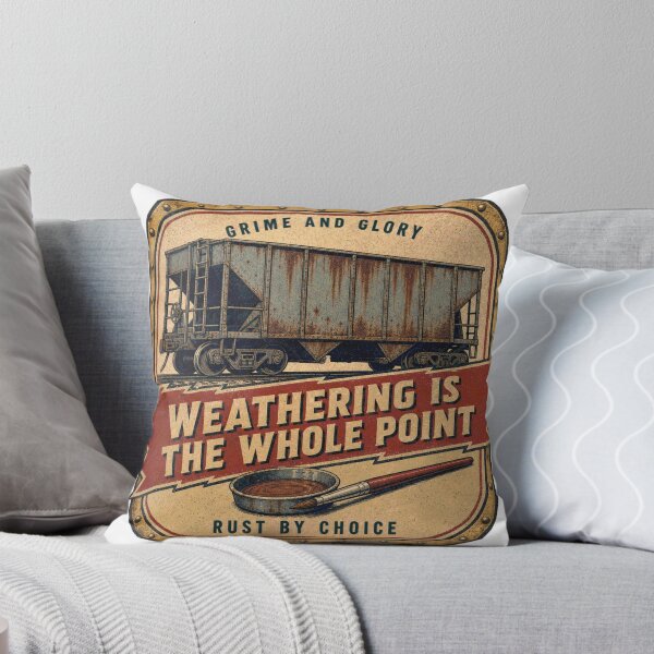 Item preview, Weathering Is The Whole Point Model Railway Aging Badges designed and sold by BoosterShop.