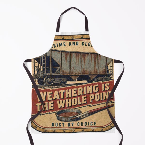 Item preview, Weathering Is The Whole Point Model Railway Aging Badges designed and sold by BoosterShop.
