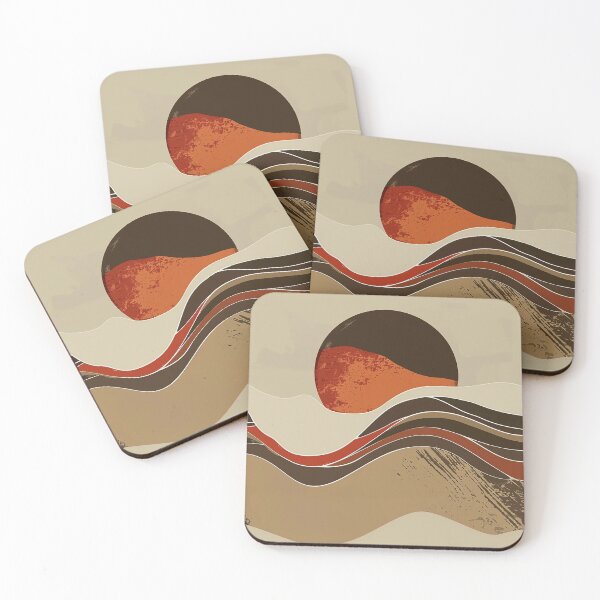 Item preview, Boho Sunset Over Fantasy Desert Warm Earthtones Abstract designed and sold by DEC02.