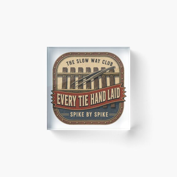 Item preview, Every Tie Hand Laid Hand Laid Track Badge designed and sold by BoosterShop.