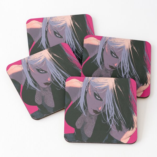 Item preview, Muscular Anime Goth - Platinum Bangs & Fishnet Top Pink Art designed and sold by AxeWave.