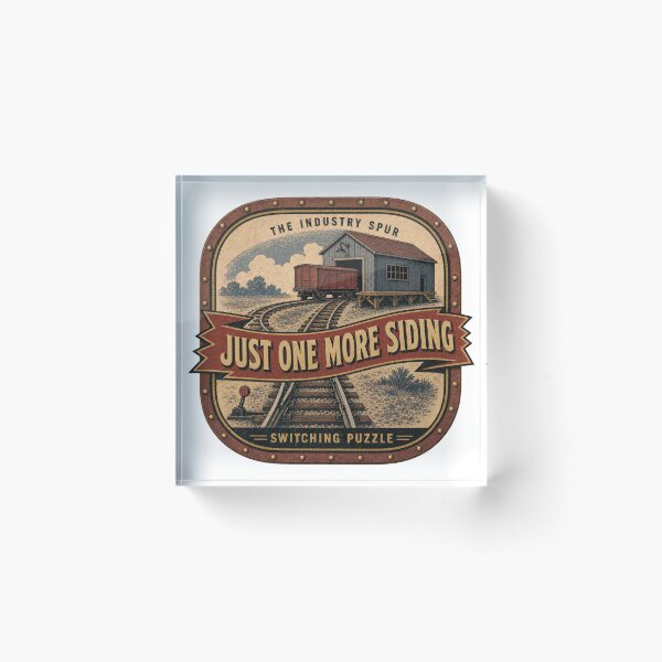 Item preview, Just One More Siding Siding Shunting Badge designed and sold by BoosterShop.