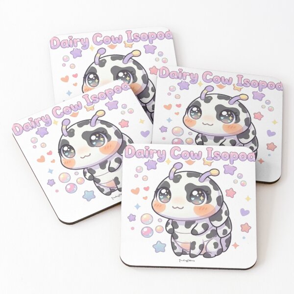 Item preview, Cute Dairy Cow Isopod designed and sold by TrendingFabrics.