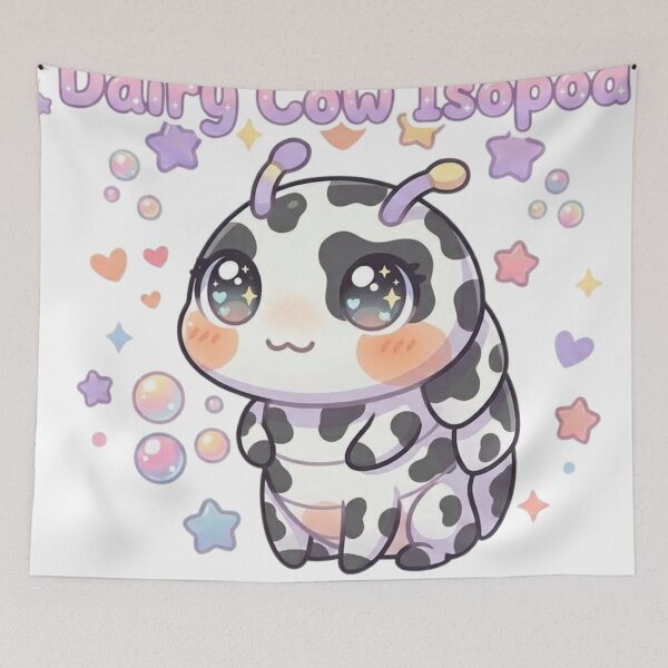Item preview, Cute Dairy Cow Isopod designed and sold by ShawnMorrisDesigns.