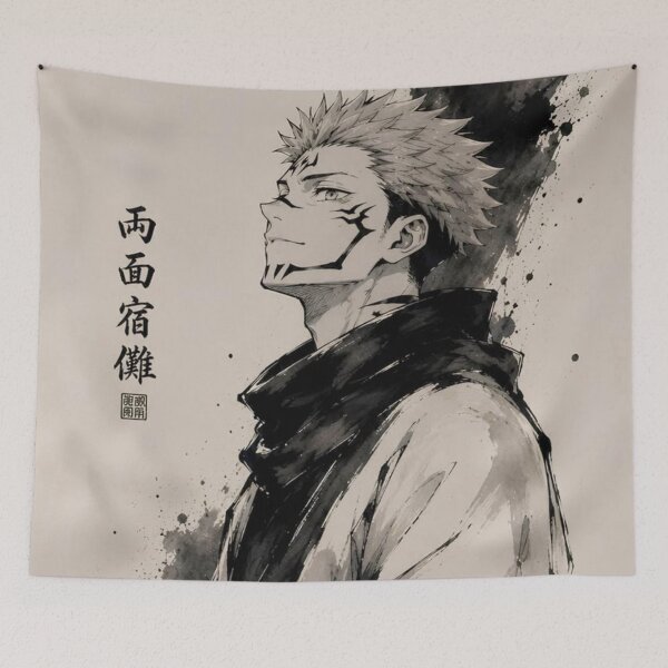 Item preview, Cursed King Ink – Dark Japanese Manga Warrior designed and sold by frantuliuss.