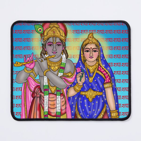 Item preview, Radha Krishna Digital Drawing | Divine Hindu Couple Artwork designed and sold by Harshit_Digital_Arts.
