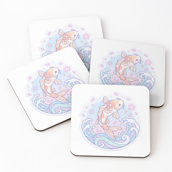 Item preview, Koi fish in pastel colors designed and sold by SoraPetals.