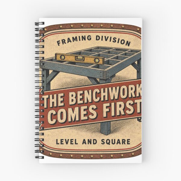 Item preview, The Benchwork Comes First Facilities Substructure Badges designed and sold by BoosterShop.