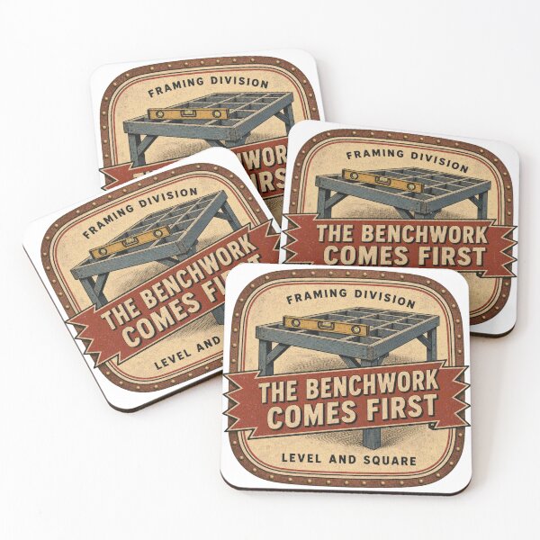 Item preview, The Benchwork Comes First Facilities Substructure Badges designed and sold by BoosterShop.