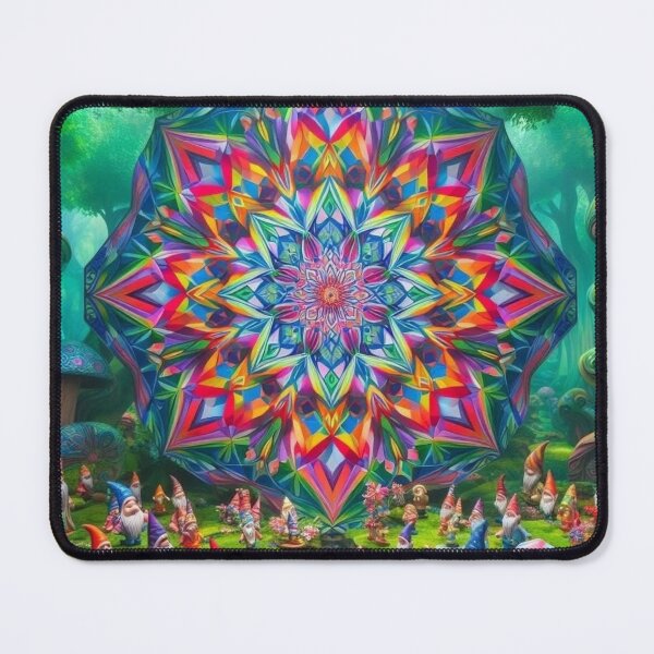 Item preview, Enchanted Gnome Forest Mandala designed and sold by KingsArtworx 2.