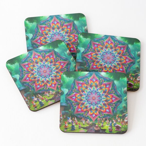 Item preview, Enchanted Gnome Forest Mandala designed and sold by KingsArtworx 2.