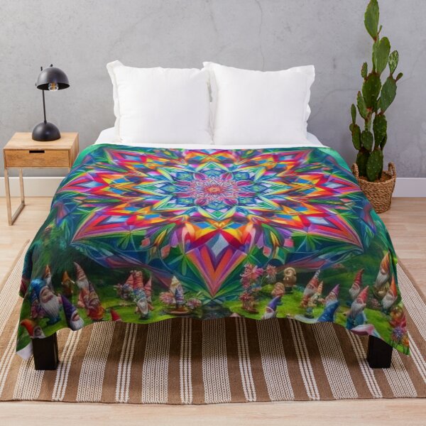 Item preview, Enchanted Gnome Forest Mandala designed and sold by KingsArtworx 2.