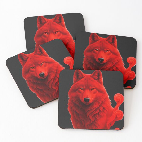 Item preview, Crimson Spirit Wolf designed and sold by AuraVisionLab.