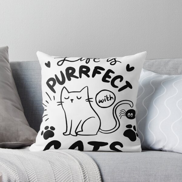 Item preview, Life is Purrfect with Cats Cute Kitten Design designed and sold by     Sela Art .