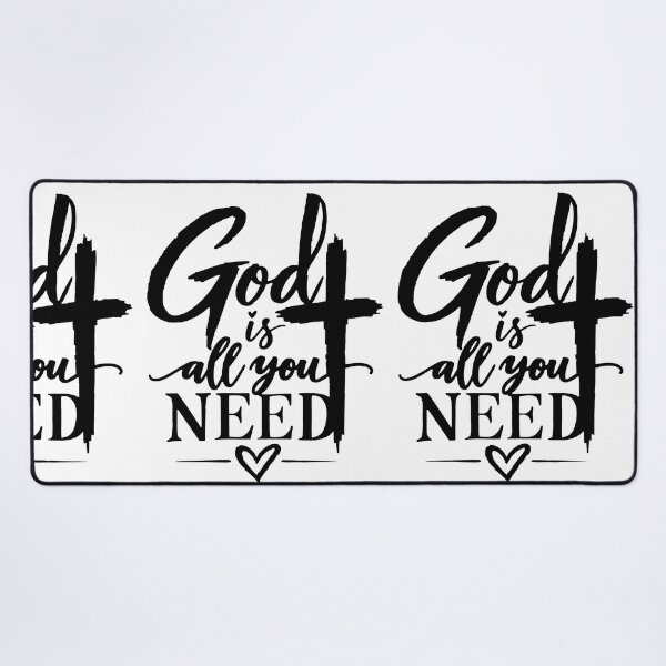 Item preview, god is all you need cross heart faith designed and sold by OCD_JESSICA.