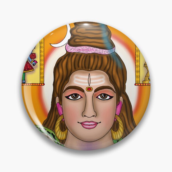 Item preview, Shiva Digital Drawing | Lord Shiva Hindu Deity Spiritual Artwork designed and sold by Harshit_Digital_Arts.